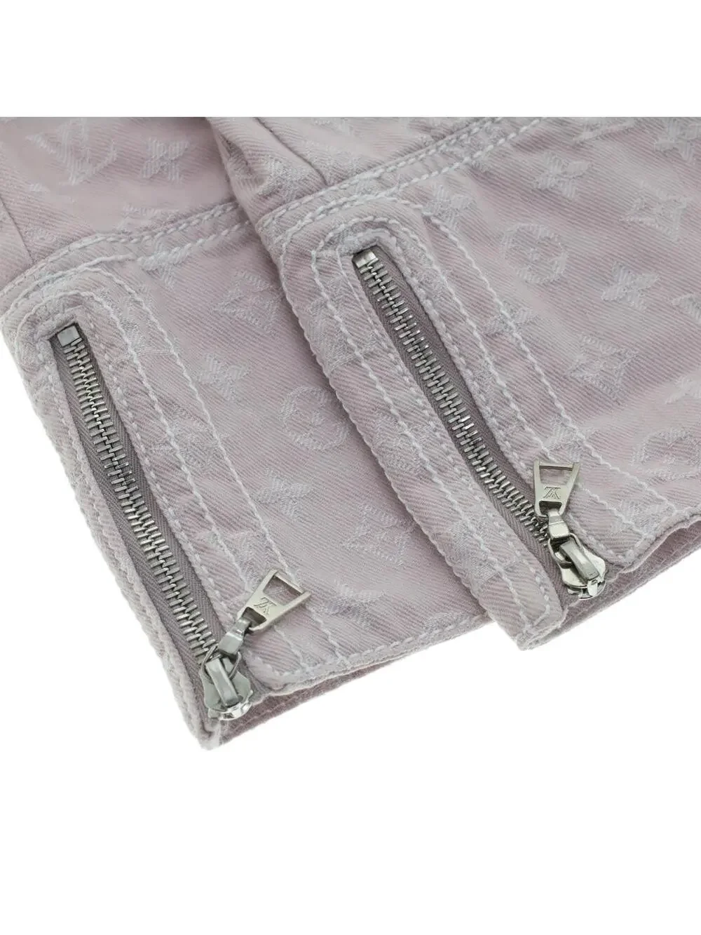 Louis Vuitton Denim Capri Pants 38 Pink #344074L79B